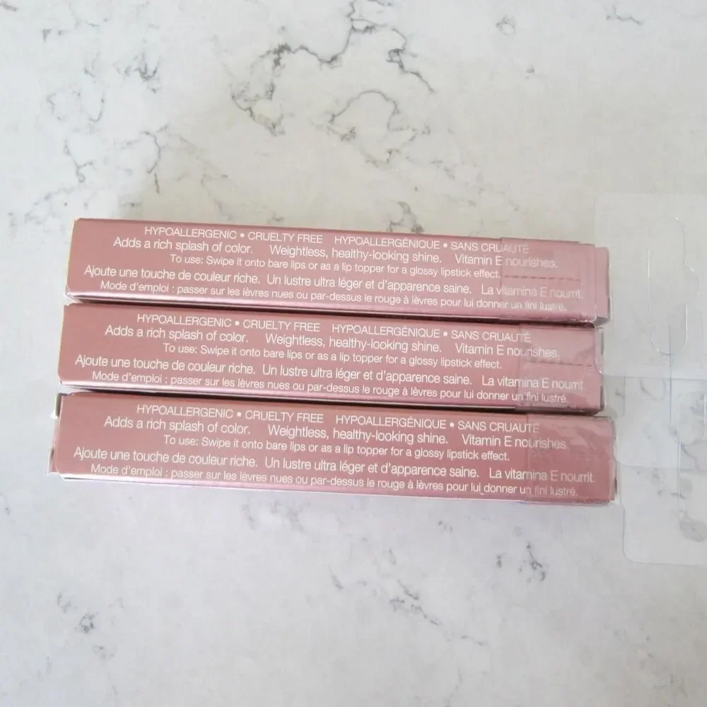 Lot of 3 Mineral Fusion Hydro-Shine Lip Gloss St. Tropez, Kyoto, & Barcelona